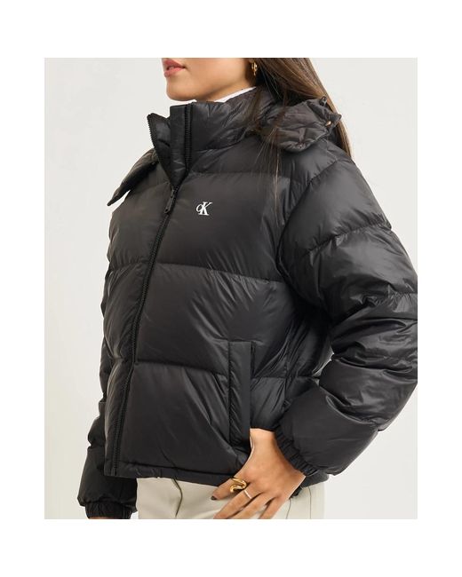Calvin Klein Black Kurze Daunenjacke
