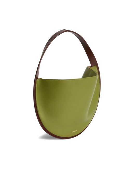 Jil Sander Green Shoulder Bags