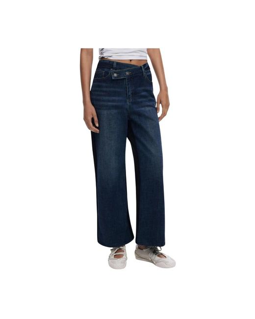 Boot-Cut Jeans Desigual de color Blue
