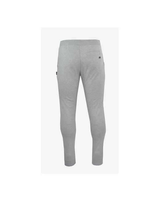 Aquascutum Baumwoll-sweatpants elastischer bund einfarbig in Gray für Herren