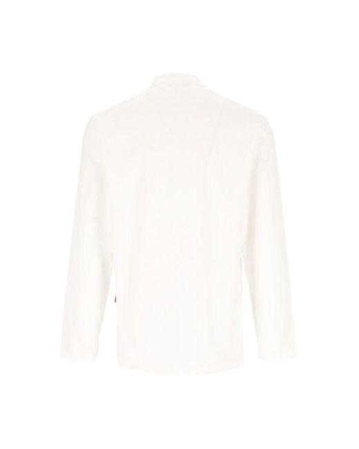 Barena White Long Sleeve T-Shirts for men
