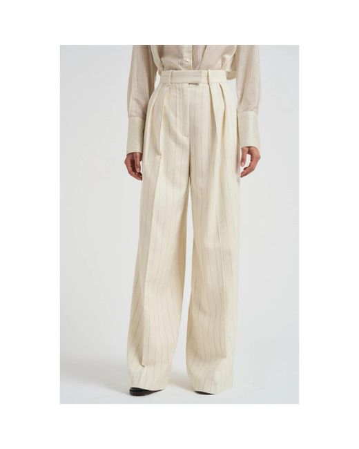 Anine Bing Natural Wide Trousers