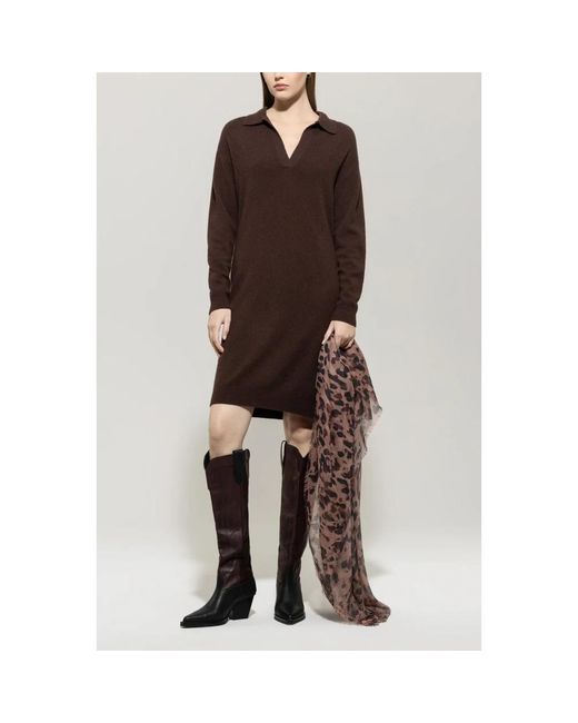 Luisa Cerano Knitted Dresses in het Brown