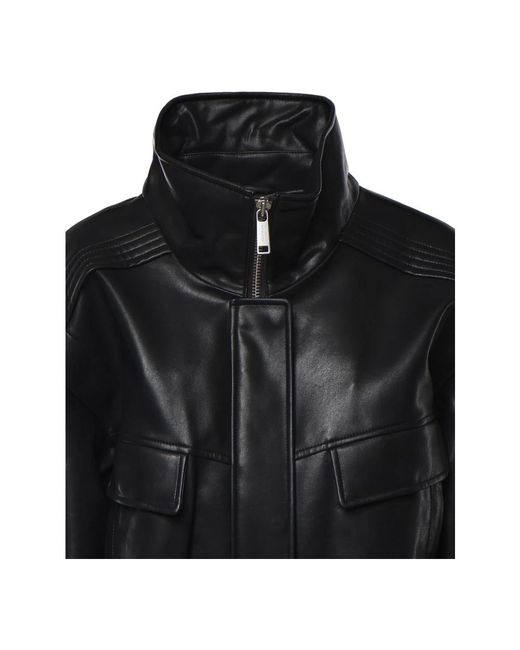 Light Jackets Self-Portrait de color Black