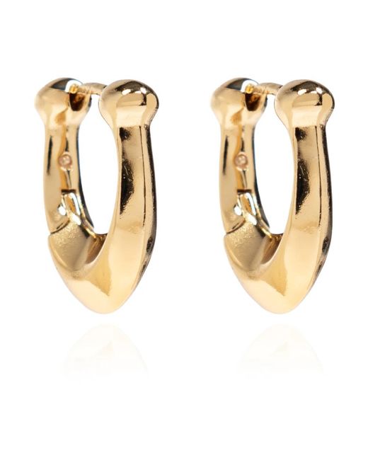 Earrings COACH de color Metallic