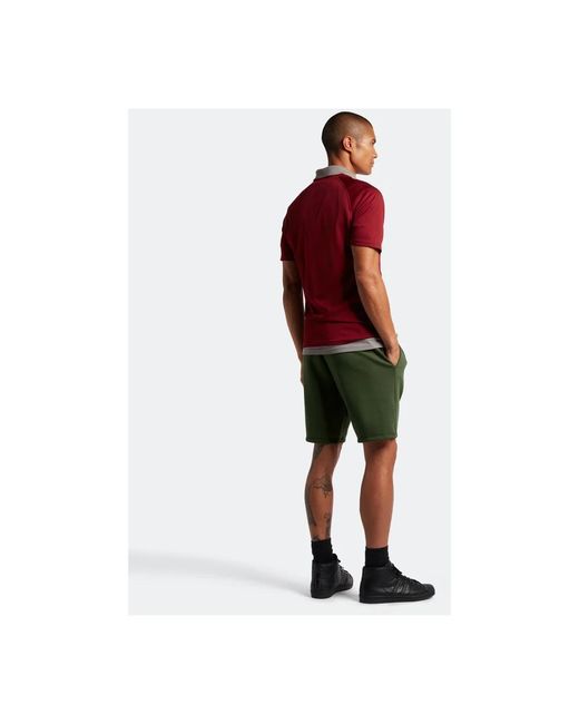 Lyle & Scott Fleece-shorts für männer in Green für Herren