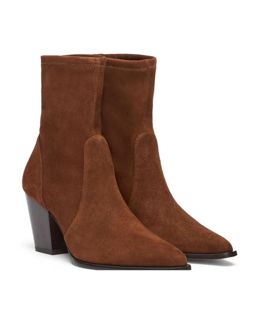 Stuart Weitzman Brown Jolene Bootie
