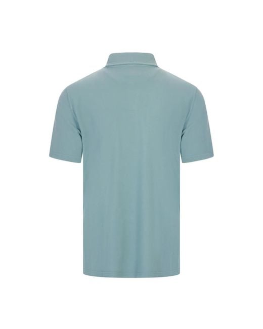 Fedeli Blue Polo Shirts for men
