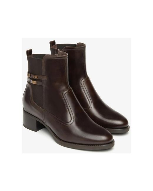 Nero Giardini Brown Heeled Boots