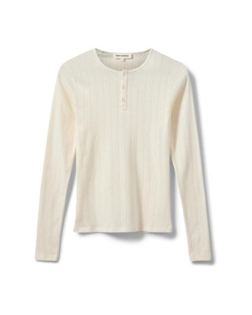 Sofie Schnoor White Langarmshirt Mit Rundhalsausschnitt