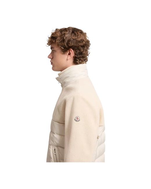 Moncler Jassen ,Polyester Mistral Teddy Short Down Jacket in het Natural voor heren