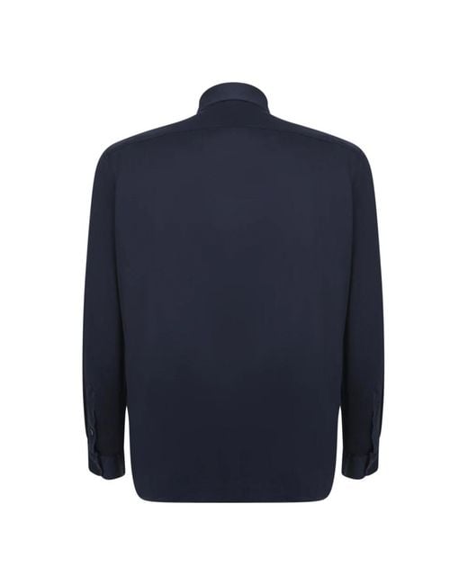 Dell'Oglio Blue Casual Shirts for men