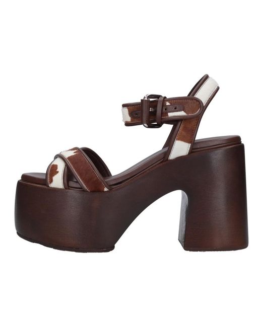 Casadei Brown High Heel Sandals
