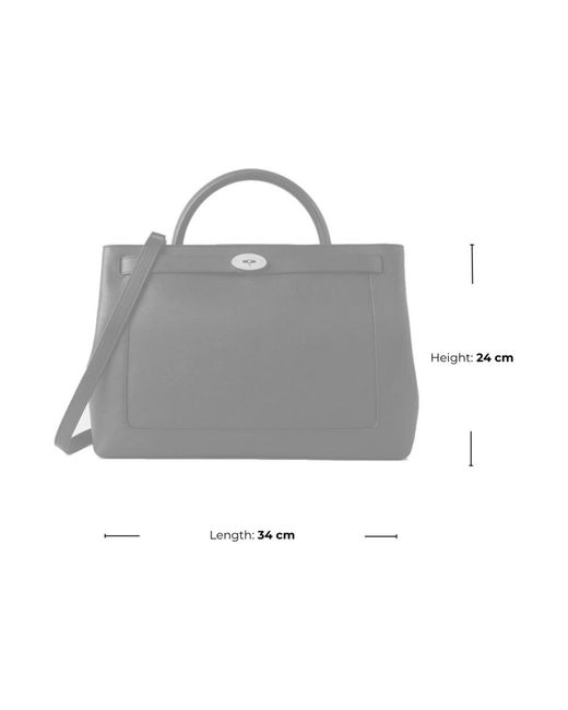 Mulberry Black Islington schwarze leder cross body tasche