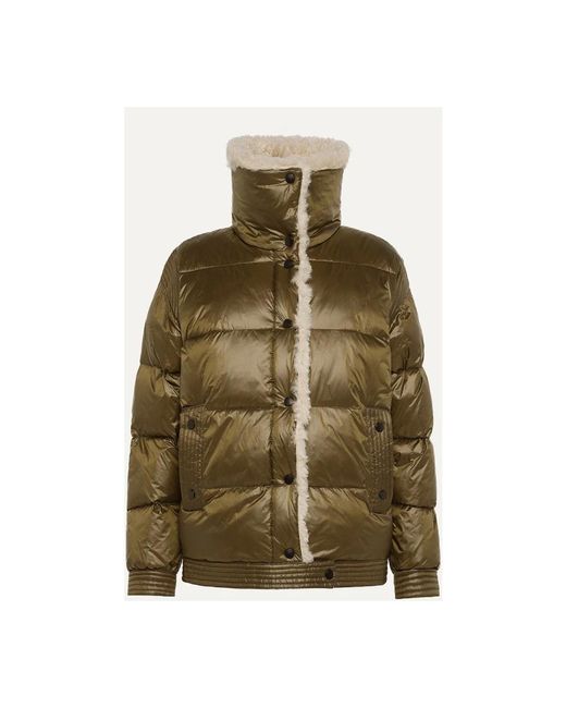 OOF WEAR Iridescent Nylon Korte Jas in het Brown