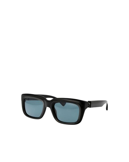 Alexander McQueen Schwarze Eckige Sonnenbrille in Black für Herren