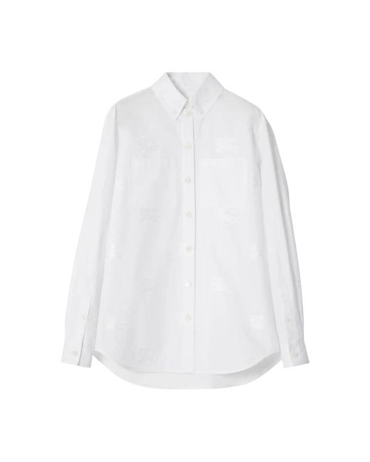 Burberry White Blouses shirts