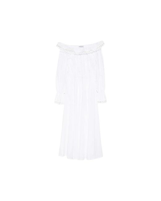 LES FILLES D'EVA Maxi-Jurk in het White