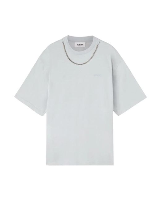 Ambush Tops ,Blauw ,Katoen Ballchain T-Shirt in het Blue voor heren