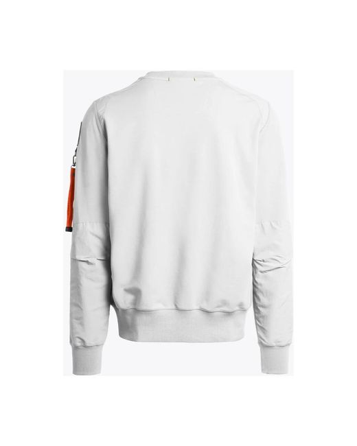 Parajumpers White Sweatshirts for men