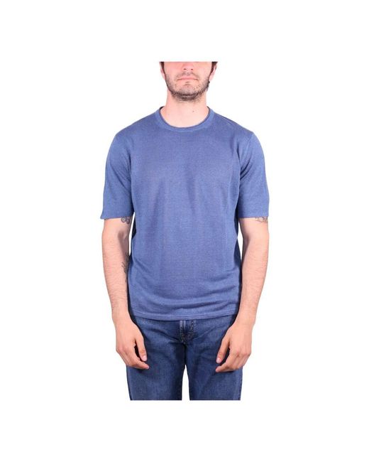 Roberto Collina Denim T-Shirts Und Polos in Blue für Herren