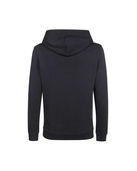 Les Deux Baumwoll kapuzenpullover mit rippbündchen in Blue für Herren