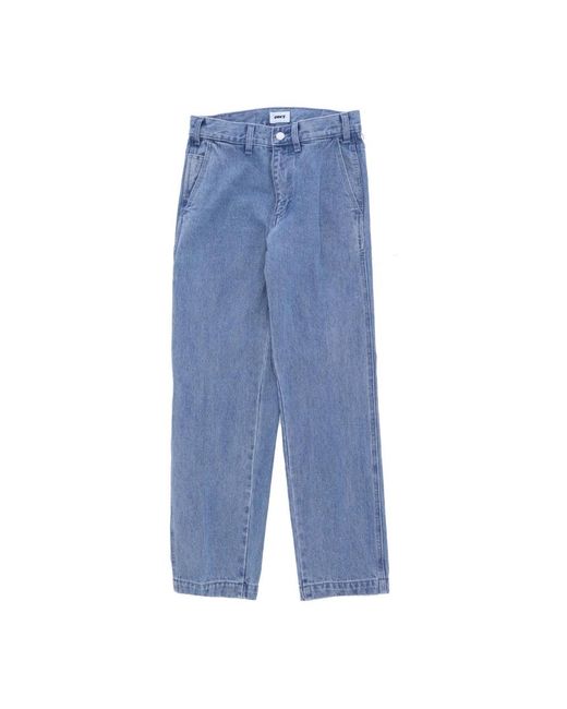 Obey Blue Loose Fit Jeans for men
