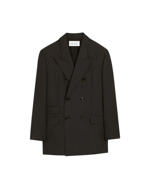 AMI Dubbelrijige Blazer in het Black