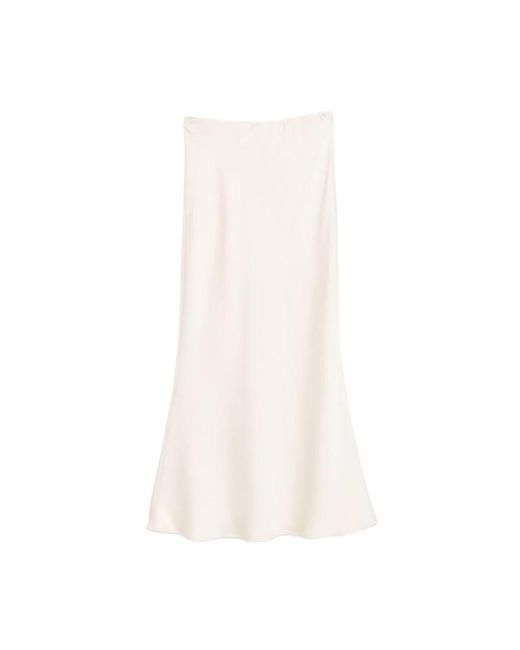 D.exterior White Midi Skirts