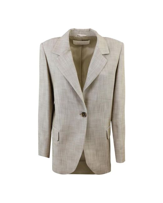 iBlues Jassen Blazer Stretch Jas in het Gray