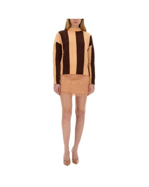 Alysi Brown Short Skirts