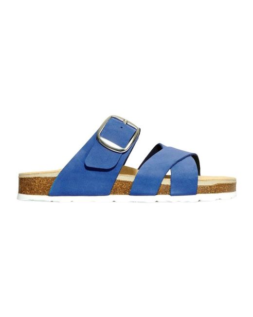 Rohde Blue Flat sandals