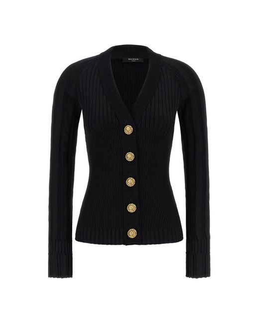 Cardigans Balmain de color Black
