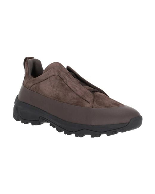 Zegna Brown Sneakers for men