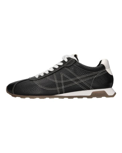 Ash Black Leather Trainers