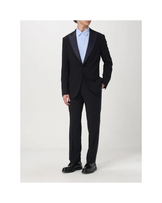 Giorgio Armani Black Single Breasted Suits for men