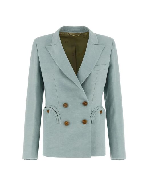 Blazé Milano Green Double-Breasted Coats