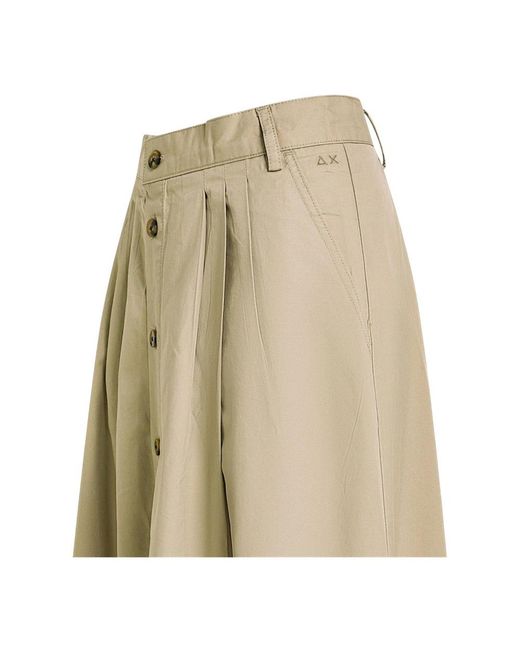 Midi Skirts Sun 68 de color Natural