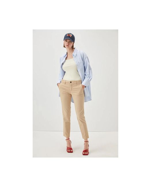 Trousers > cropped trousers Roy Rogers en coloris Natural