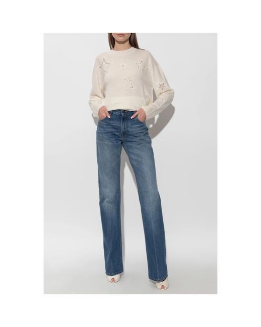 LoveShackFancy Truien & Vesten ,Wol Westcott Sweater in het White