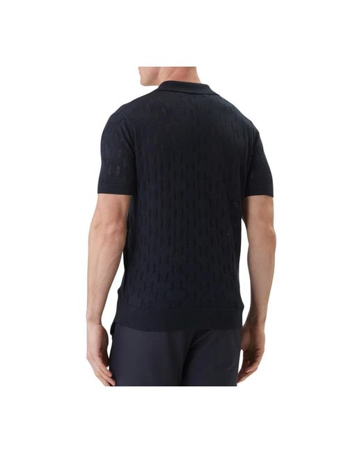 Karl Lagerfeld Black Polo Shirts for men