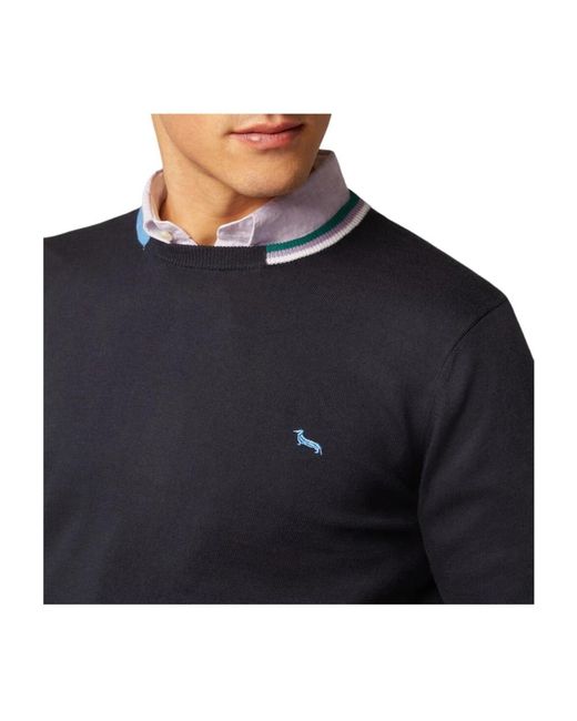Harmont & Blaine Blue Round-Neck Knitwear for men