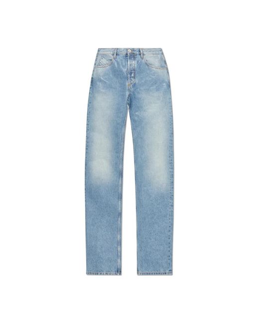 Straight Jeans The Attico de color Blue