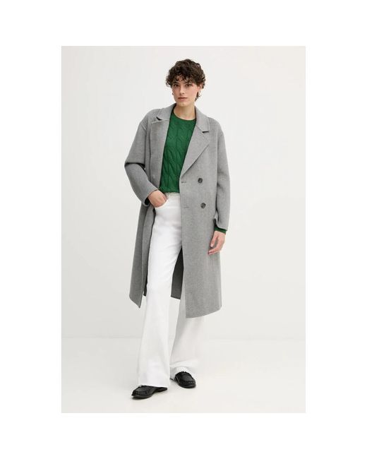 GAUDI Double-Breasted Coat in het Gray