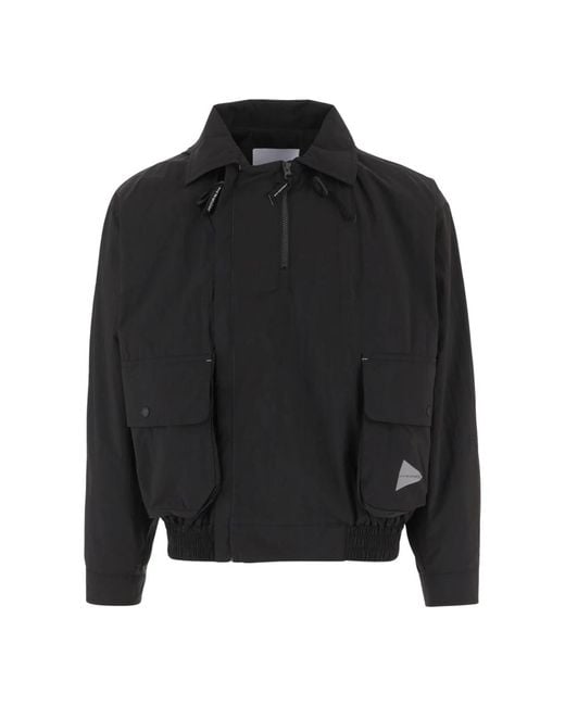 And Wander Black Light Jackets for men