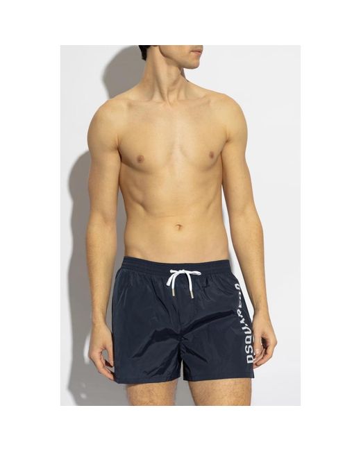 DSquared² Badmode ,Blauw ,Zwemshorts in het Blue voor heren