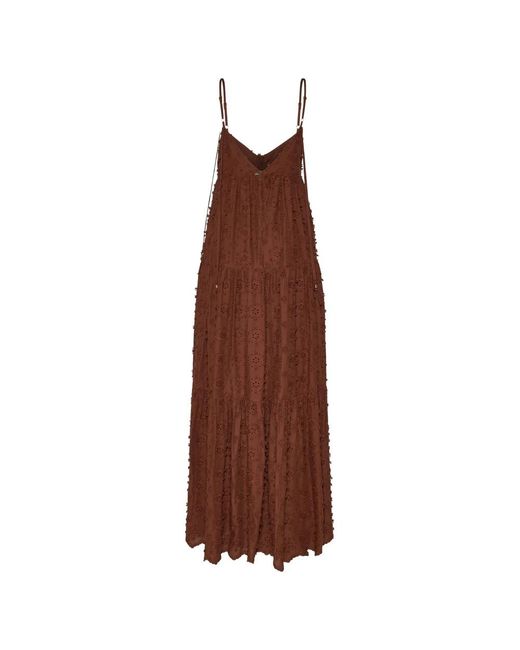 Silvian Heach Brown Maxi Dresses