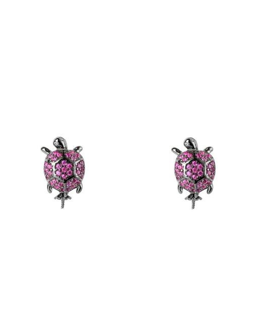 Lancaster Purple Earrings