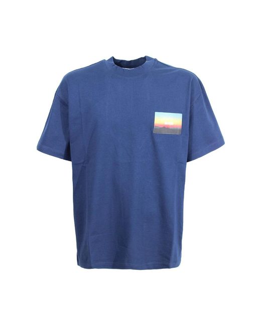 MSGM Blue T-Shirts for men