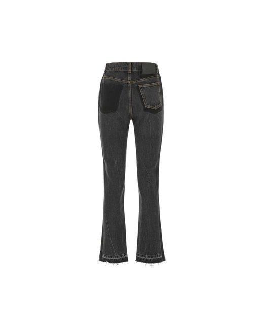 McQueen Black Boot-Cut Jeans